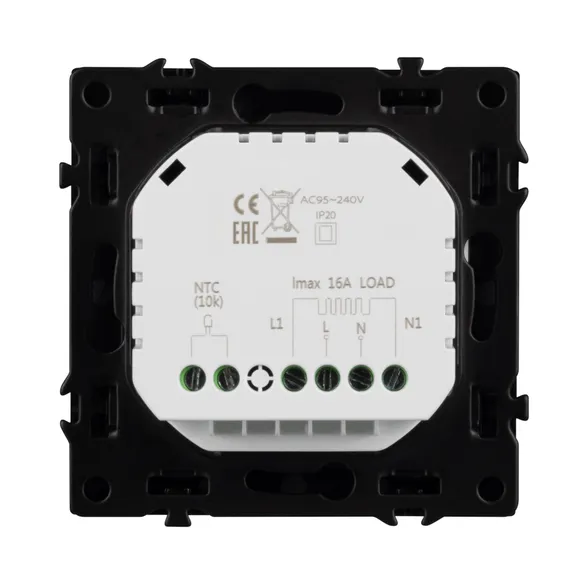 Терморегулятор SWT-NOBE-MTE-SFPL-BK (электрический тёплый пол) (Arlight, Черный оникс)