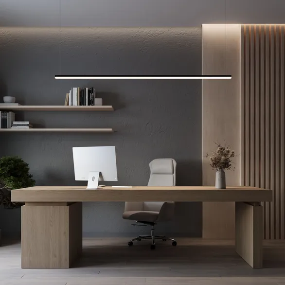 Профиль с экраном LINE-D-3734-2000 TETRA OLIVE GREY+OPAL  (Arlight, Алюминий)