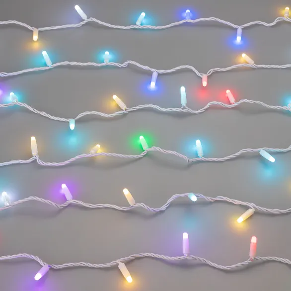 Светодиодная гирлянда ARD-STRING-CLASSIC-10000-WHITE-100LED-MILK-SYNC RGB (230V, 6.5W) (Ardecoled, IP65)