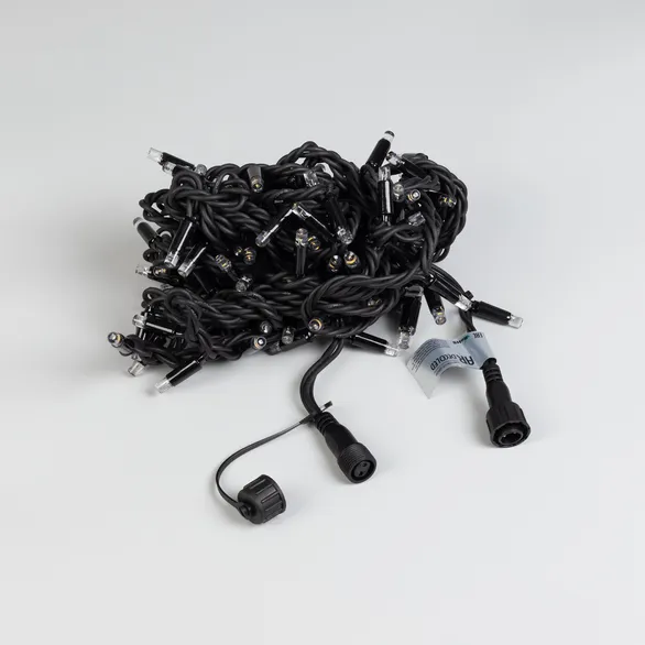 Светодиодная гирлянда ARD-STRING-PRO-10000-BLACK-100LED-FLASH WARM (230V, 7W) (Ardecoled, IP65)