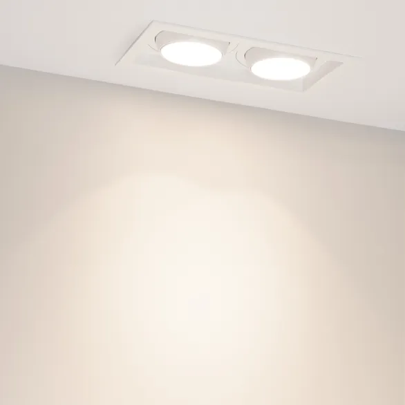 Светильник MS-VORTEX-BUILT-S250x140-2x30W Day4000 (WH-WH, 17 deg, 230V) (Arlight, IP20 Металл, 5 лет)