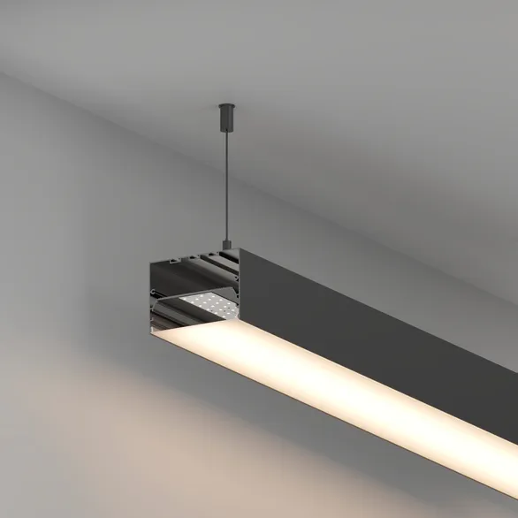 Профиль POWER-W100H70-2000 BLACK (Arlight, Алюминий)