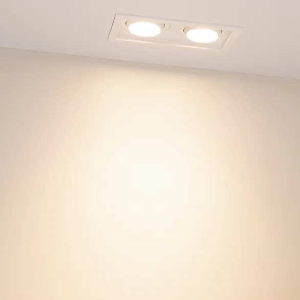 Светильник MS-VORTEX-BUILT-S170x90-2x12W Warm3000 (WH-WH, 40 deg, 230V) (Arlight, IP20 Металл, 5 лет)