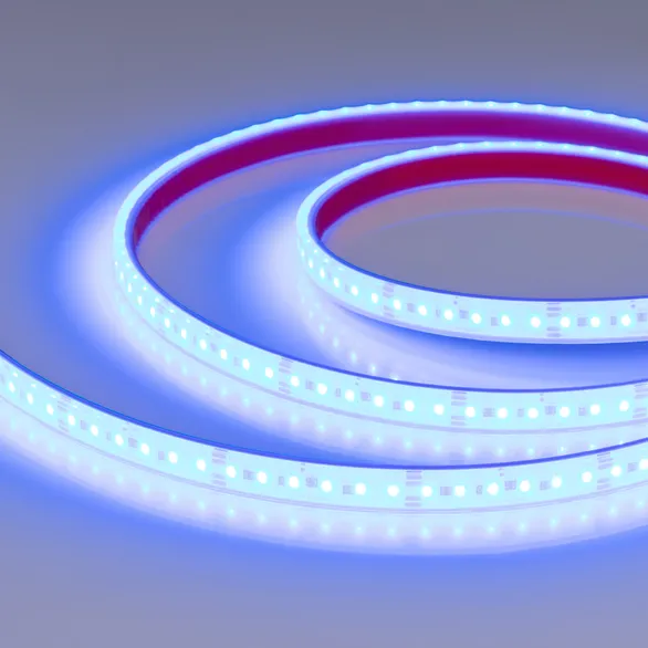 Светодиодная лента герметичная DOT-PFS-X120-12mm 24V RGB (14 W/m, IP68, 5m) (Arlight, 5 лет)