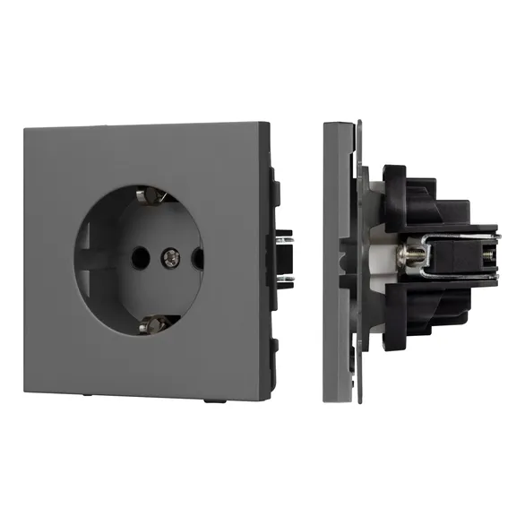Механизм электрической розетки SCT-TENDO-MEU1-SFPL-GR (230V, 16A) (Arlight, -)