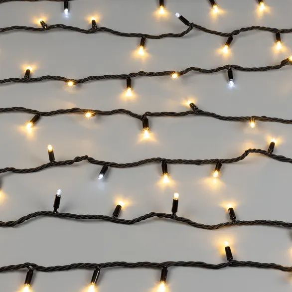 Светодиодная гирлянда ARD-STRING-PRO-10000-BLACK-100LED-FLASH WARM (230V, 7W) (Ardecoled, IP65)