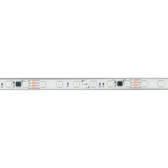 Светодиодная лента герметичная SPI-PS-B60-12mm 24V RGB-PX6-BPT (12 W/m, IP67, 5060, 5m) (Arlight, бегущий огонь)