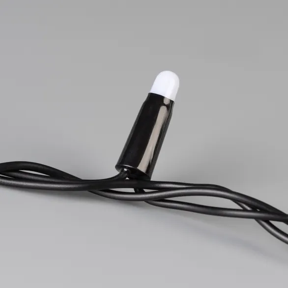 Светодиодная гирлянда ARD-STRING-CLASSIC-10000-BLACK-100LED-MILK-FLASH White (230V, 7W) (Ardecoled, IP65)