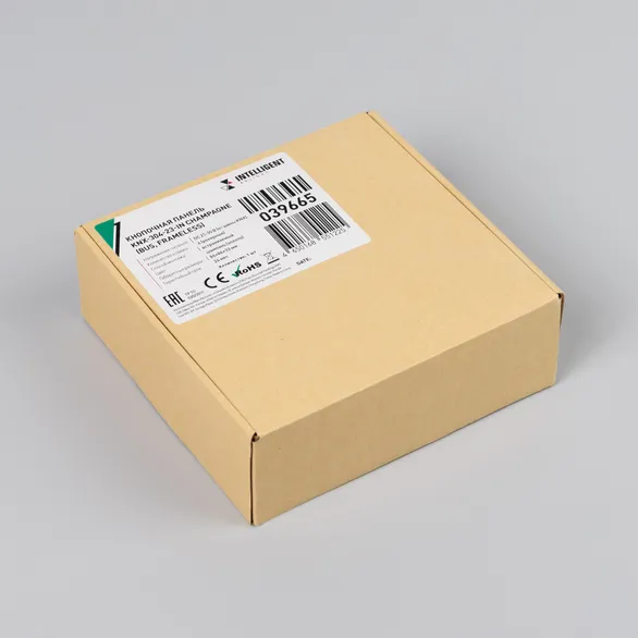 INTELLIGENT ARLIGHT Кнопочная панель KNX-304-23-IN Champagne (BUS, Frameless) (IARL, IP20 Металл, 2 года)