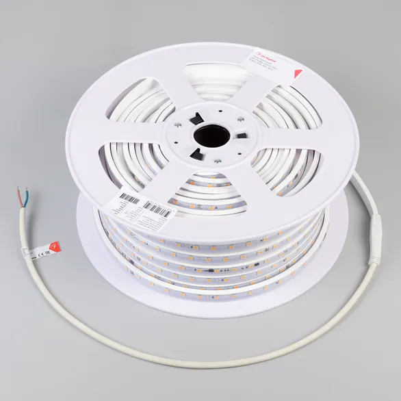Светодиодная лента герметичная ARL-PV-B54-15.5mm 230V Warm2700 (8 W/m, IP65, 5060, 50m) (Arlight, -)