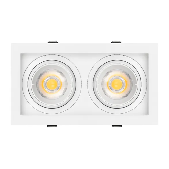 Светильник MS-VORTEX-BUILT-S210x117-2x20W Warm3000 (WH-WH, 40 deg, 230V) (Arlight, IP20 Металл, 5 лет)
