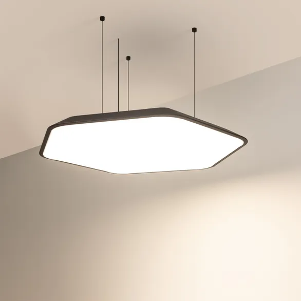 Светильник SP-TIARA-SLIM-HANG-H50-L800x720-75W Day4000 (BK, 160 deg, 230V) IP33 (Arlight, Металл)