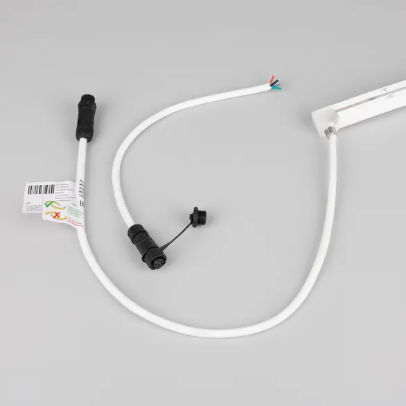 Светодиодная лента герметичная MOONLIGHT-PRO-TOP-X360-16x16mm 24V RGB (12 W/m, IP67, 10m, wire x2) (Arlight, Вывод боковой, 5 лет)