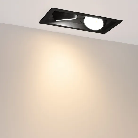 Светильник MS-VORTEX-BUILT-S250x140-2x30W Warm3000 (BK-BK, 50 deg, 230V) (Arlight, IP20 Металл, 5 лет)