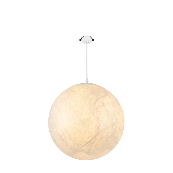 Светильник SP-SILKA-HANG-R400-12W Warm2700 (WH, 330 deg, 230V) (Arlight, IP20 Натуральный шелк, 3 года)