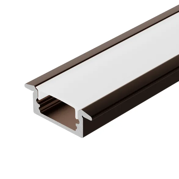Профиль LINE-2308-F-2000 ANOD BROWN DEEP (Arlight, Алюминий)