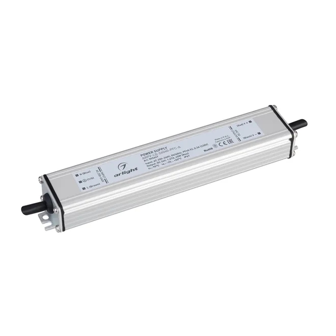 Блок питания ARPV-LG-24040-PFC-A (24V, 1.67A, 40W) (Arlight, IP67 Металл, 5 лет)