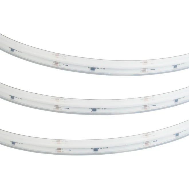 Светодиодная лента герметичная DMX-COB-PS-X1008-21mm 24V RGB-PX126 (11 W/m, IP67, CSP, 5m) (Arlight, -)