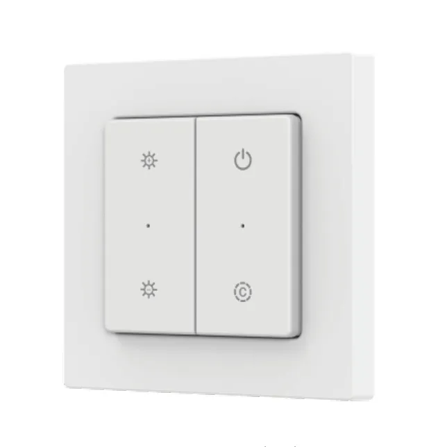 INTELLIGENT ARLIGHT Кнопочная панель SMART-RF-801-22-MULTI белая, квадрат. (3V, пластик, 2.4G) (IARL, IP20 Пластик, 5 лет)