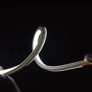 Светодиодная лента герметичная MOONLIGHT-3D-X544-10x10mm 24V Warm3000 (8 W/m, IP67, 5m, wire x1) (Arlight, Вывод боковой, 3 года)