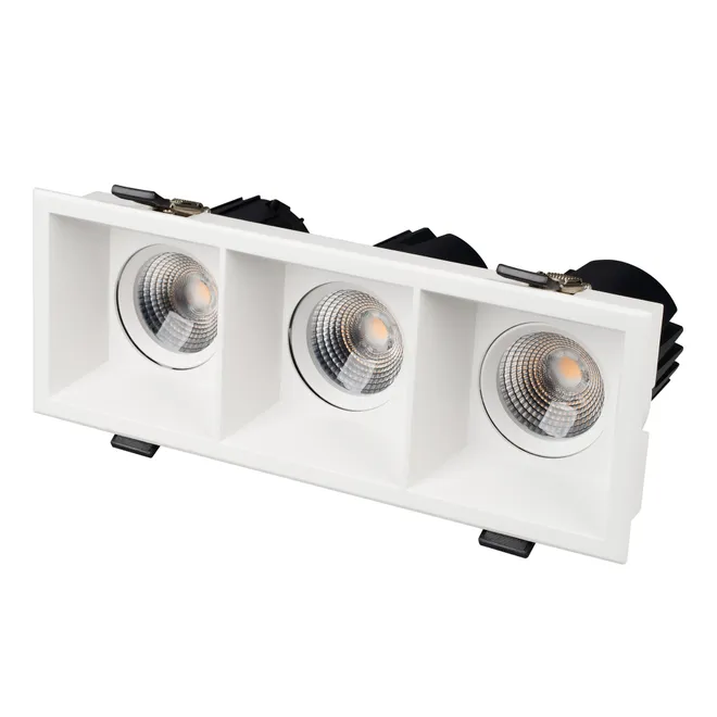 Светильник MS-FLOW-BUILT-S230x85-3x12W Warm3000 (WH, 55 deg, 230V) (Arlight, IP20 Металл, 5 лет)
