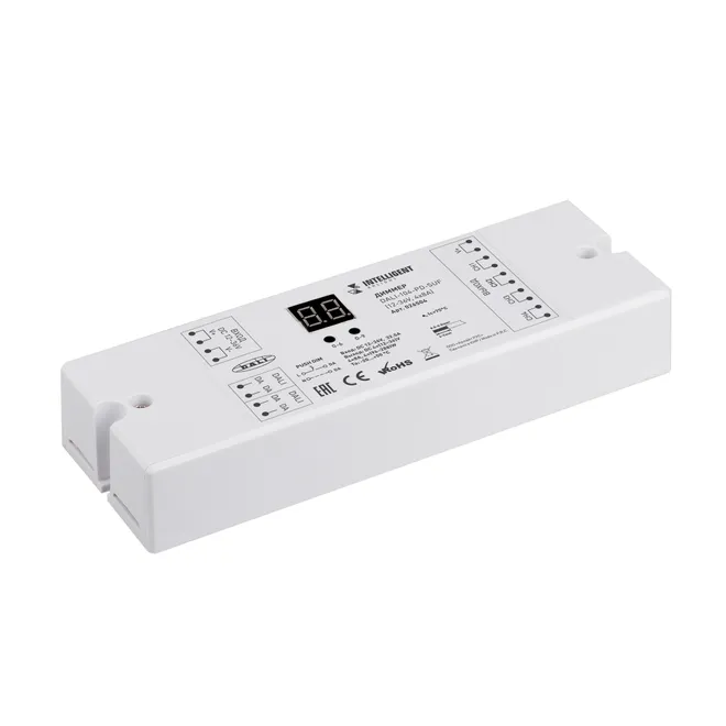 INTELLIGENT ARLIGHT Диммер DALI-104-PD-SUF (12-36V, 4х8А) (IARL, IP20 Пластик, 3 года)