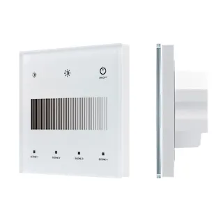 INTELLIGENT ARLIGHT Сенсорная панель SMART-DALI-301-11-1G-4SC-DT6 Белая (230V, встраиваемая, 2.4G) (IARL, IP20 Пластик, 5 лет)