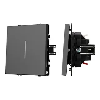 Механизм звонкового выключателя LED SWT-NOBE-MKR1-SFPL-L-GR (230V, 10A) (Arlight, Серый базальт)