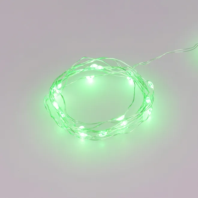 Светодиодная гирлянда ARD-DEW-HOME-2000-CLEAR-20LED-STD Green (1.5V, Battery Pack, Cork) (Ardecoled, IP20)