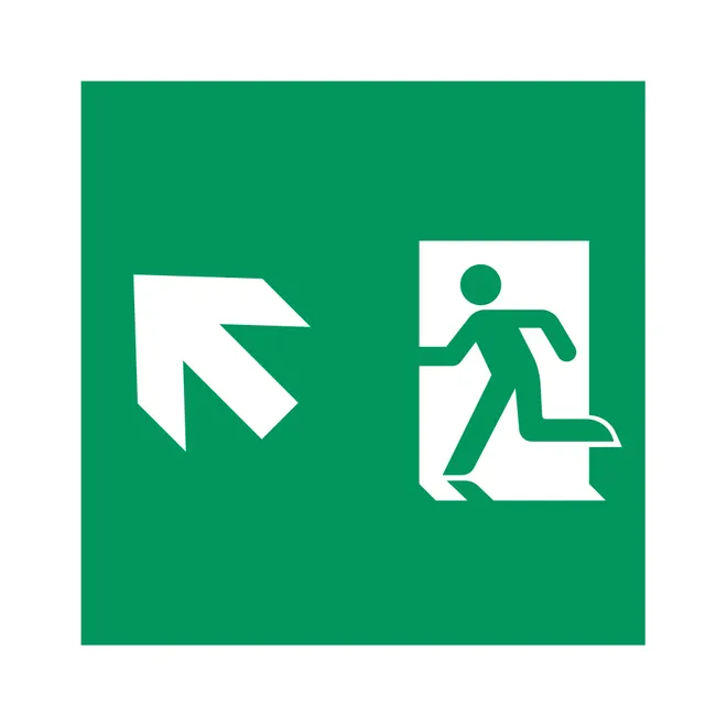 Пиктограмма EMGP-MARK-MA-LUP (Человек, Вверх-Влево) (Arlight, Пластик)