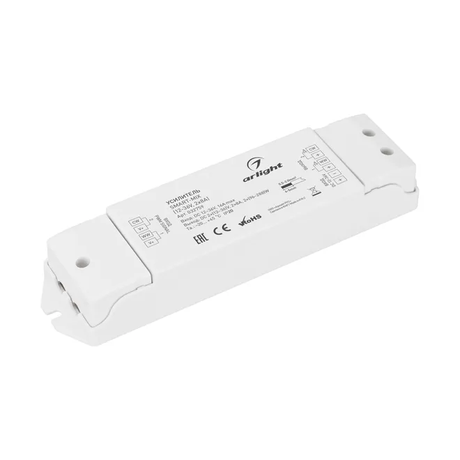 Усилитель SMART-MIX (12-36V, 2x8A) (Arlight, IP20 Пластик, 5 лет)