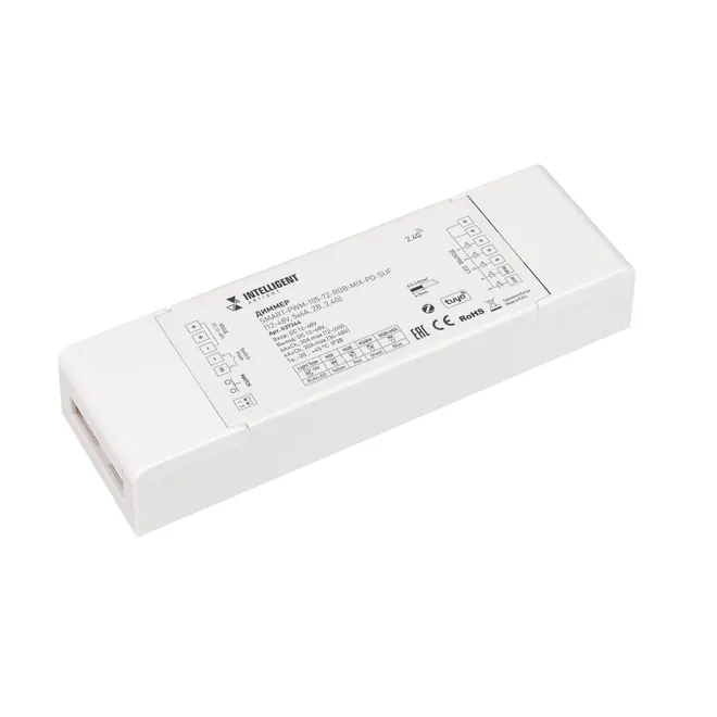 INTELLIGENT ARLIGHT Диммер SMART-PWM-105-72-RGB-MIX-PD-SUF (12-48V, 5x6A, ZB, 2.4G) (IARL, IP20 Пластик, 5 лет)