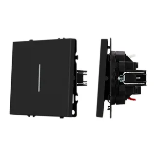 Механизм звонкового выключателя LED SWT-NOBE-MKR1-SFPL-L-BK (230V, 10A) (Arlight, Черный оникс)