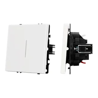 Механизм звонкового выключателя LED SWT-NOBE-MKR1-SFPL-L-WH (230V, 10A) (Arlight, Белый кварц)