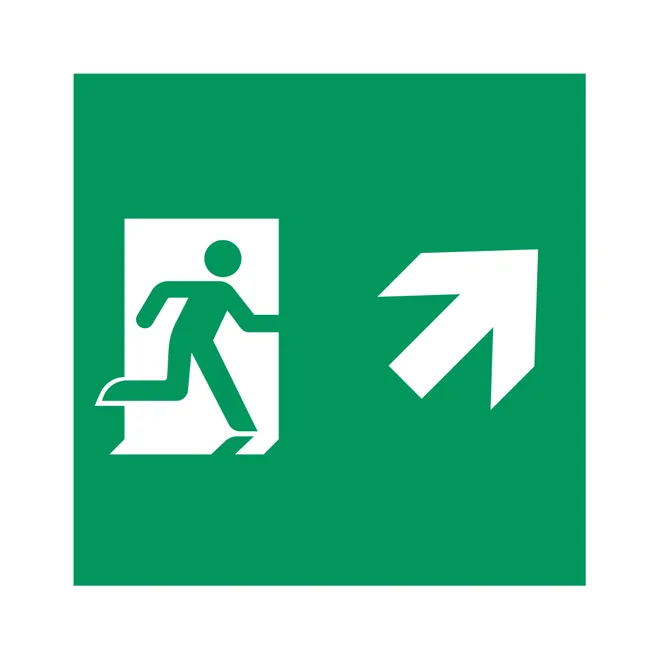 Пиктограмма EMGP-MARK-MA-RUP (Человек, Вверх-Вправо) (Arlight, Пластик)