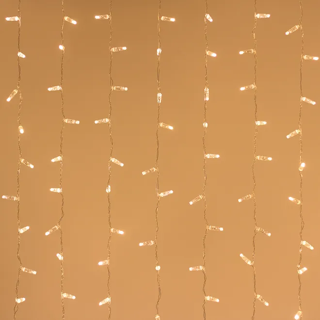 Светодиодная гирлянда Занавес ARD-CLASSIC-2000x3000-CLEAR-600LED-STD Warm (230V, 60W) (Ardecoled, IP65)