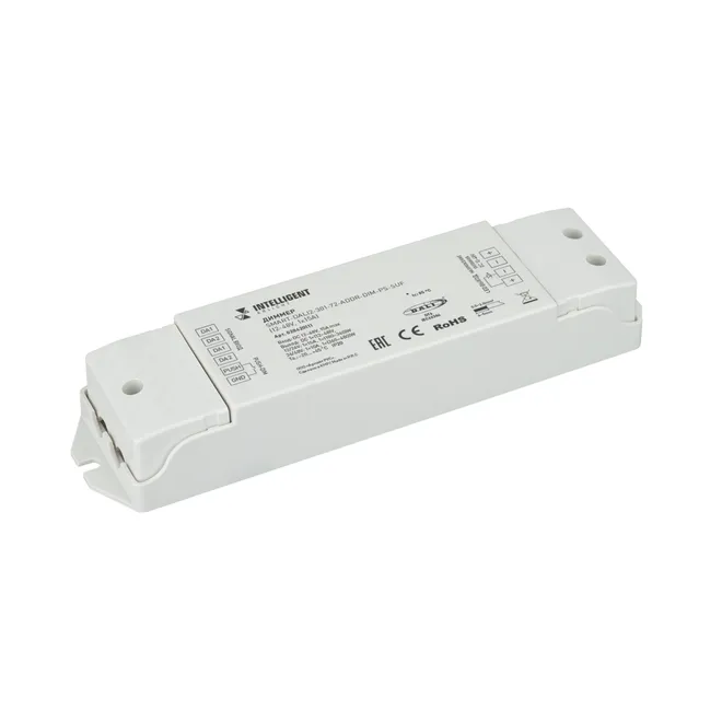 INTELLIGENT ARLIGHT Диммер SMART-DALI2-301-72-ADDR-DIM-PS-SUF (12-48V, 1x15A) (IARL, IP20 Пластик, 5 лет)