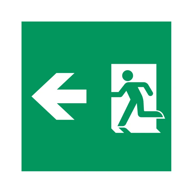 Пиктограмма EMGP-MARK-MA-LEFT (Человек, Влево) (Arlight, Пластик)