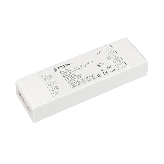 INTELLIGENT ARLIGHT Диммер SMART-PWM-105-72-RGB-MIX-PD-SUF (12-48V, 5x6A, TUYA BLE, 2.4G) (IARL, Контроллер)
