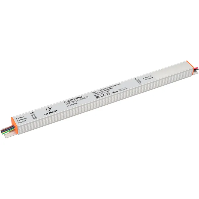 Блок питания ARV-12024-LONG-D (12V, 2A, 24W) (Arlight, IP20 Металл, 3 года)