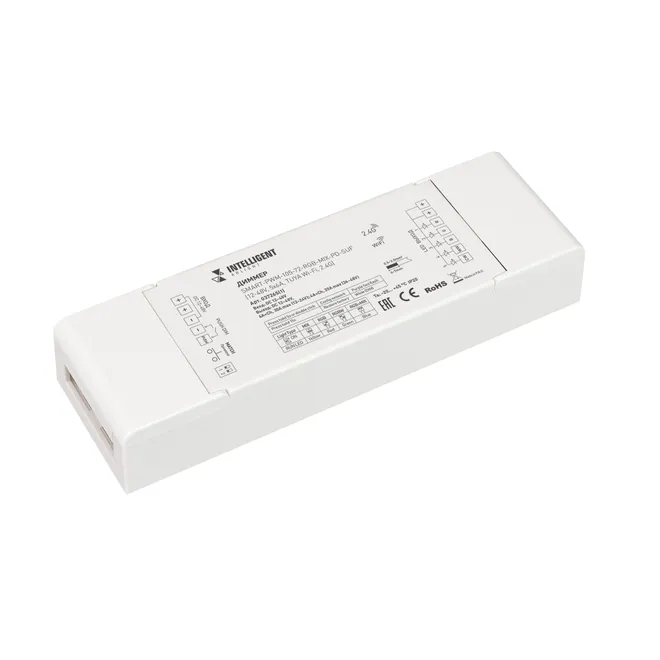 INTELLIGENT ARLIGHT Диммер SMART-PWM-105-72-RGB-MIX-PD-SUF (12-48V, 5x6A, TUYA Wi-Fi, 2.4G) (IARL, Контроллер)