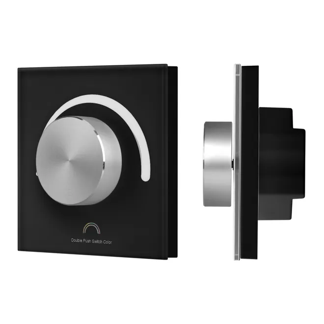 INTELLIGENT ARLIGHT Роторная панель SMART-PWM-103-31-MULTI черный (12-48V, 3x4A, TUYA Wi-Fi, 2.4G) (IARL, IP20 Пластик, 5 лет)