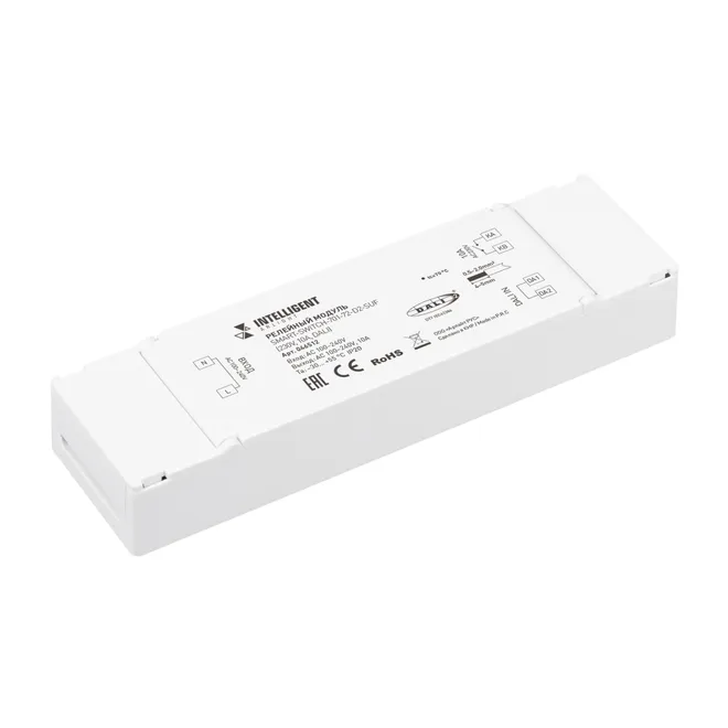 INTELLIGENT ARLIGHT Релейный модуль SMART-SWITCH-701-72-D2-SUF (230V, 10A, DALI) (IARL, IP20 Пластик, 5 лет)