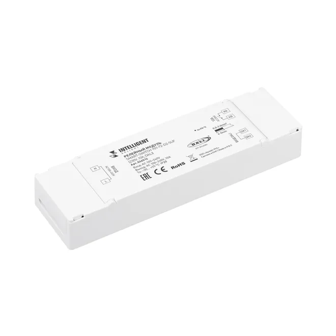 INTELLIGENT ARLIGHT Релейный модуль SMART-SWITCH-701-72-D2-SUF (230V, 10A, DALI) (IARL, IP20 Пластик, 5 лет)