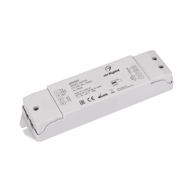 Диммер SMART-DIM105 (12-48V, 8A, TRIAC) (Arlight, IP20 Пластик, 5 лет)