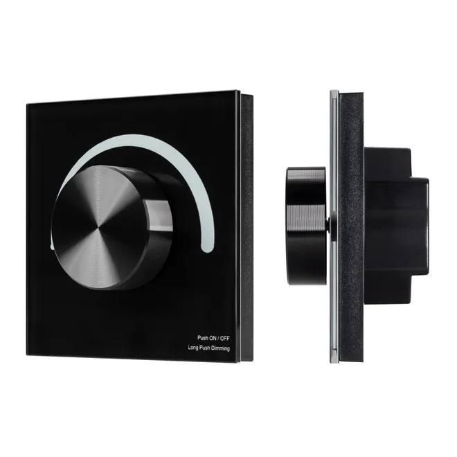 INTELLIGENT ARLIGHT Роторная панель SMART-TRIAC-601-31 Черная (230V, 1A, ZB) (IARL, IP20 Пластик, 5 лет)