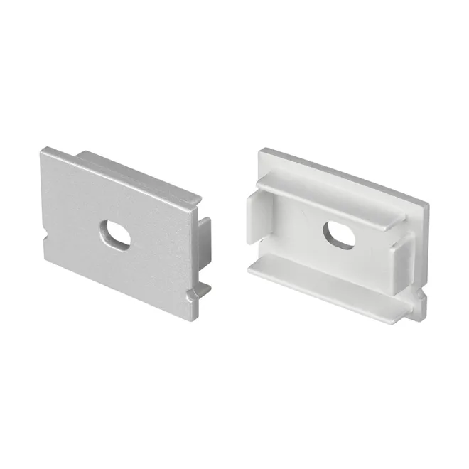 Заглушка LINE-3020 SILVER с отверстием (Arlight, Пластик)