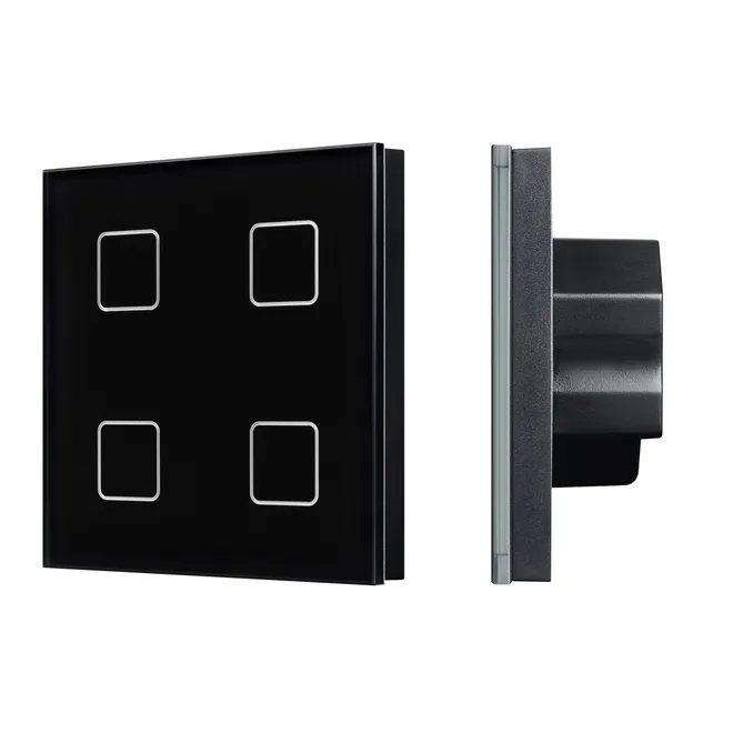 INTELLIGENT ARLIGHT Сенсорная панель DALI-301-11-IN Black (BUS/24V, Backlight) (IARL, IP20 Пластик, 5 лет)