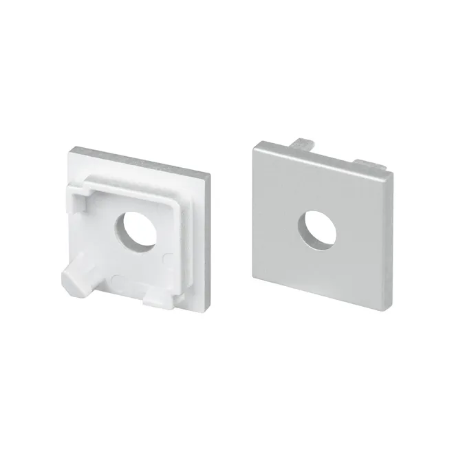 Заглушка SL-KANT-H16-S10 SQUARE с отверстием (Arlight, Пластик)