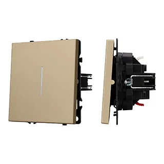 Механизм звонкового выключателя LED SWT-NOBE-MKR1-SFPL-L-GD (230V, 10A) (Arlight, Золотой песок)